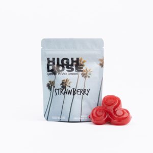 High Dose Strawberry THC Gummies 1000mg (Gummy)