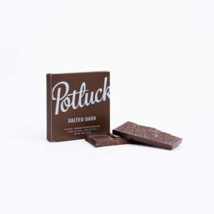 Potluck Salted Dark THC Chocolate 300mg (Chocolate)