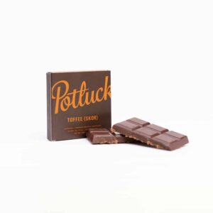 Potluck Toffee (SKOR) THC Chocolate 300mg (Chocolate)