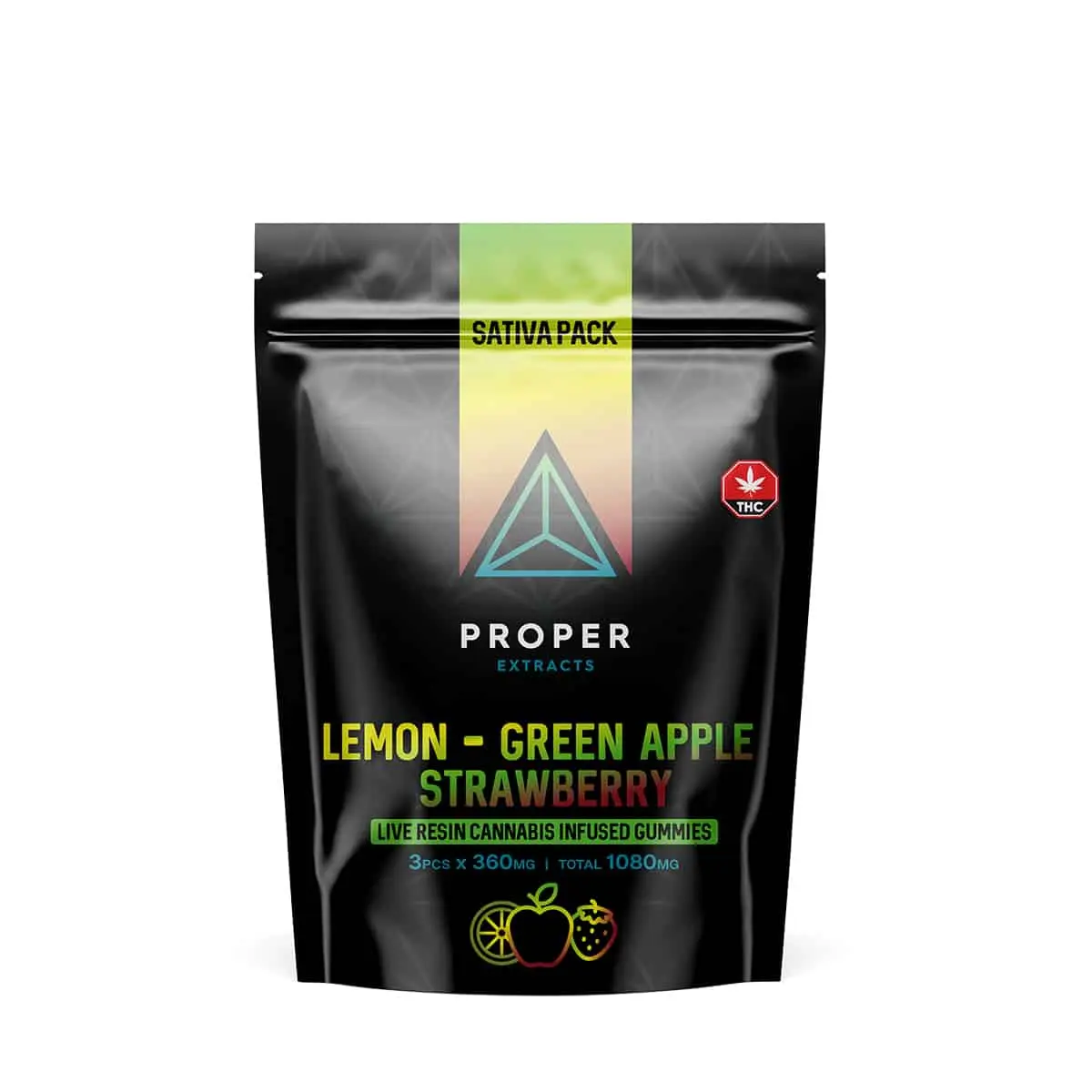Proper Extracts - Live Resin Infused Gummies (Sativa) – 1080mg - Image 5