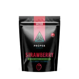 Alternative view of Proper Extracts - Live Resin Infused Gummies (Sativa) – 1080mg