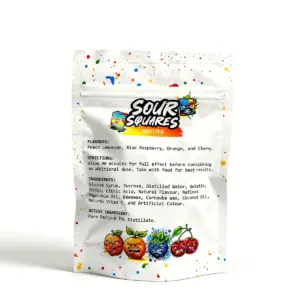 Sour Squares - Sour Variety Gummies - 1000mg - Image 4