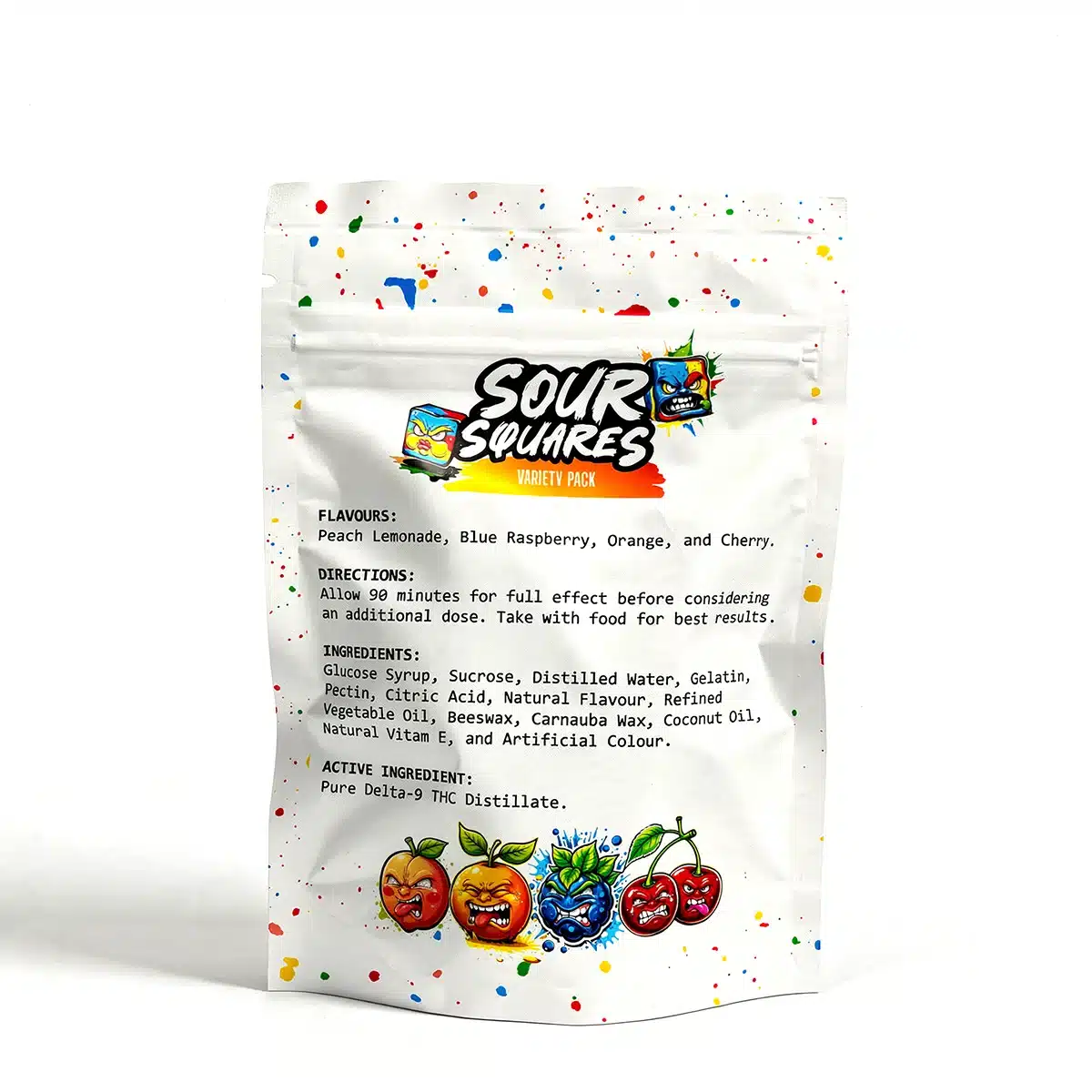 Sour Squares - Sour Variety Gummies - 1000mg - Image 4