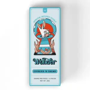 Wonder Psilocybin Chocolate Bar Cookies 'N Creme 1g (Chocolate)